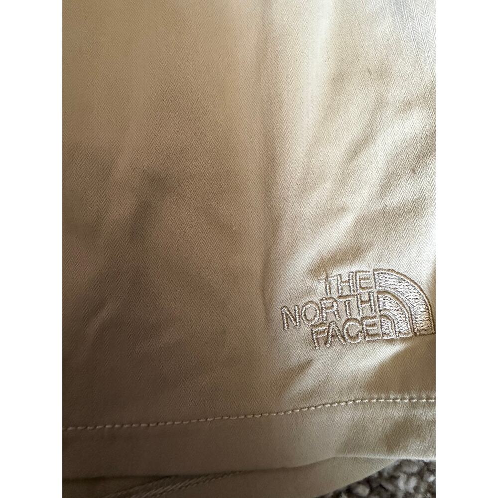 The North Face Aphrodite Shorts Womens L Khaki Tan FlashDry Hiking Stretch - Picture 2 of 7